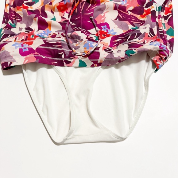 Athleta Tropical Floral Daybreak Tankini & Shorts M/36D - Picture 13 of 15
